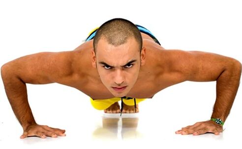 fizične vaje za povečanje moči pri moških