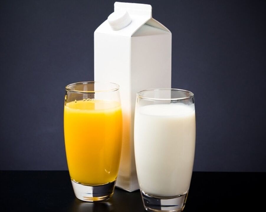 Mleko in korenčkov sok sta sestavini koktajla, ki dvigne moško moč